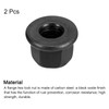 sourcing map M10 Flange Hex Nuts, 2pcs Grade 10.9 Carbon