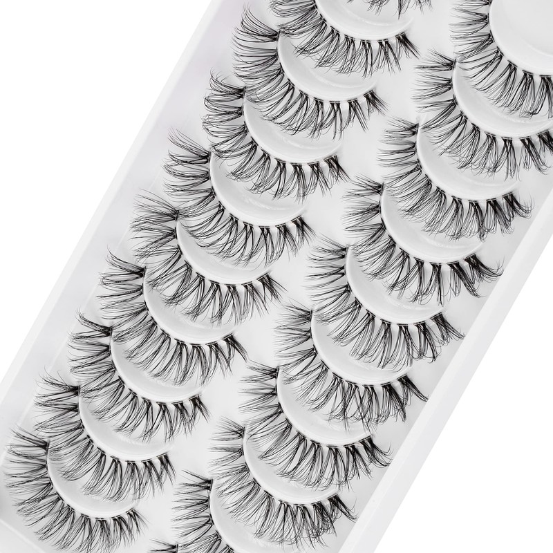 3D False Eyelashes, Natural Eyelashes, Pure Handmade Natural Look, Fluffy