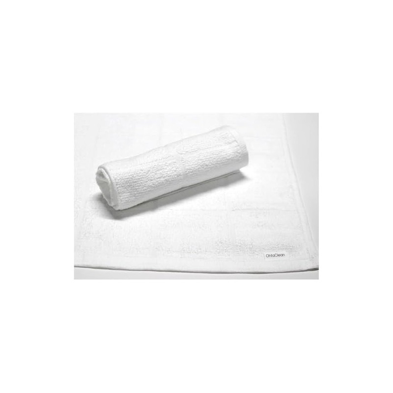 OhtaClean Plaid White Commercial Towel 100% Cotton Size 28x28cm 80