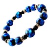 GOLD STONE Firefly Glass Blue Bracelet, Okinawa Power Stone, Inner