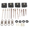 Clock Repairing Replacement Kit with Walnut Wood Hands and Quartz
