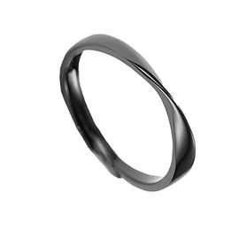 Baluue Stylish Silver Couple Ring Open Design Finger Jewelry for Men Women for Parties Birthdays Valentine Day Comfortable Durable Accessory