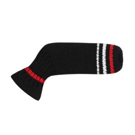 Scott Edward Red White Warning Color Putter Cover,1 Piece in Pack,Embroidery Brand Name,Mini Size, Fits Classic Blade Putters (Black Red White Warning Color)