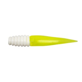 Bobby Garland Slab Slay'R Soft Plastic Crappie Fishing Lure, Fishing Gear and Accessories, 2", Bone White Chartreuse