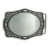 Western Flower Trims Blank Belt Buckle