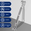 2 Pack Turnbuckle 1/4 M6 304 Stainless Steel Turnbuckles, 1600