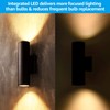 LEONLITE Integrated LED Cylinder Up Down Wall Light, 20W 1400lm,