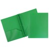 JAM PAPER Plastic Color POP Folders - 2 Pocket Durable