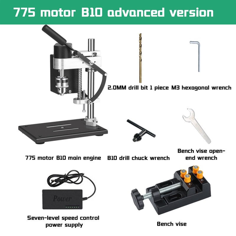 Vanttokeey Benchtop Drill Press Mini Micro Bench Drilling Machine 0.6-6mm