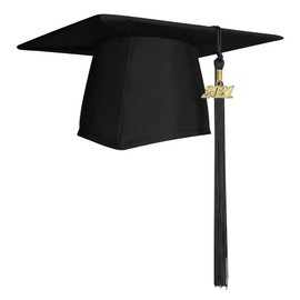 Endea Matte Graduation Cap & Tassel (Black, 2021)