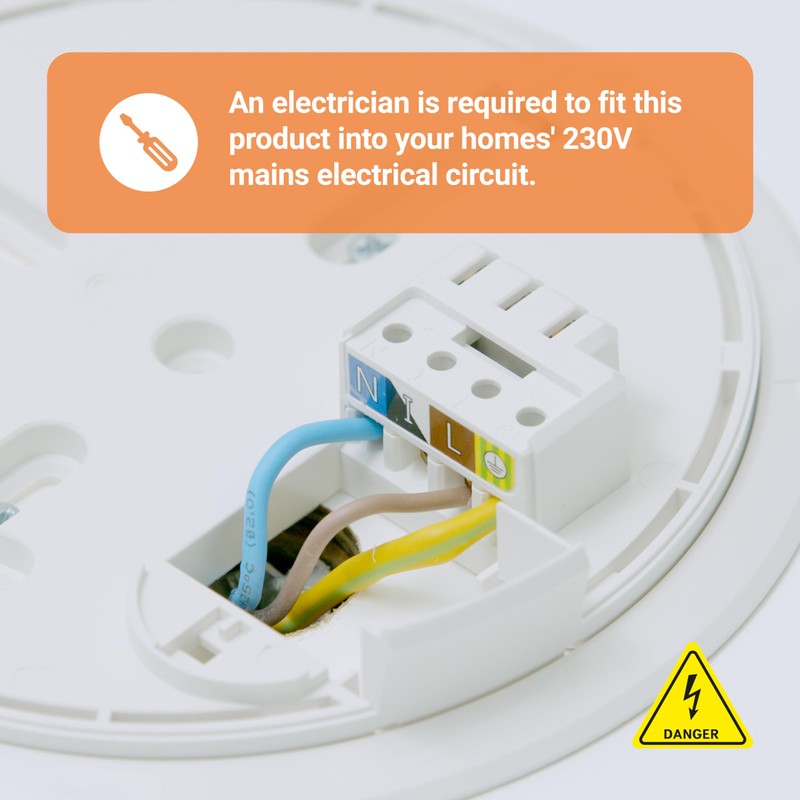 FireAngel Pro Connected Smart Kitchen Heat Alarm, Mains Powered with