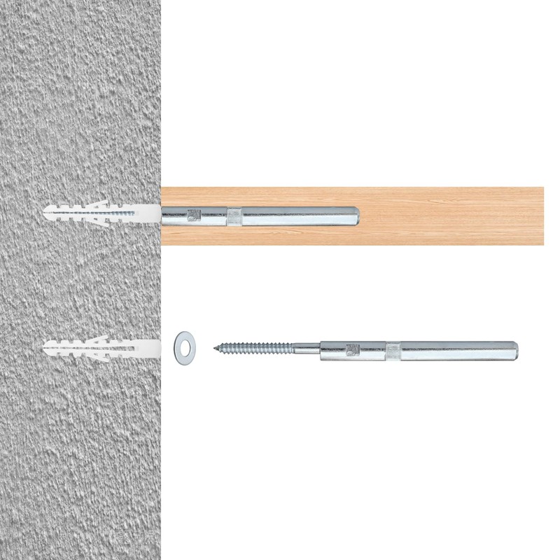 4 PCS Heavy Duty Floating Shelf Brackets - Invisible Wall-Mounted