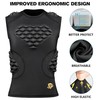 Eicolorte Youth Padded Compression Shirt, Machine Washable Kids Chest Rib