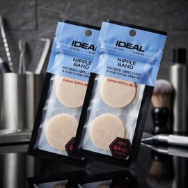 Ideal for Men Nipple Band Skin Tone 64 Pieces / 아이디얼 포맨 니플 밴드 스킨톤64매입 X2개 64회분 빅사이즈 방수