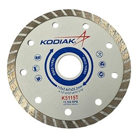 Disco diamantado turbo para corte de marmol, granito y viguetas de 4 1/2" KODIAK K5115T