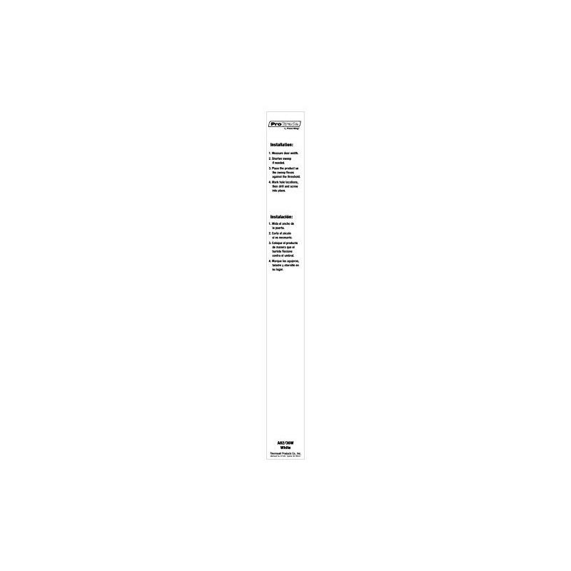 Frost King A82/36W Extra Wide Heavy Duty Alum/Vinyl Door Sweep,