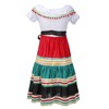 GOBWCOT Mexican Dress For Girls Cinco de Mayo Dresses Traditional