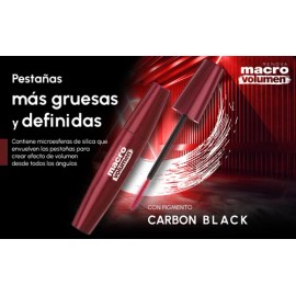 Mascara Para Pestañas Macro-volumen Renova Rimel Negro Color Negro intenso