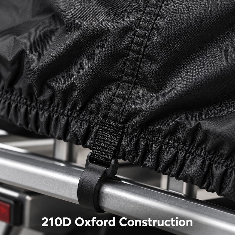 RV Caravan Rear Bike Cover for 1-2 Bicycles, 210D Oxford