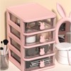 Multi-Level Desk Storage Box, Plastic Storage Drawers, Transparent Drawer Organiser