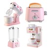 Play Kitchen Toys Kids Set with Coffee Maker Machine, Toaster,