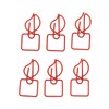 100pcs Paper Clips Prevent Slip Cute Candle Shaped Decorative Metal
