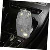 FUNOMOCYA Mini Rhinestone Car Trash Can Lid Cute Decorative Vehicle