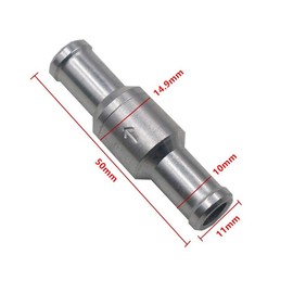 Acxico 2Pcs Brake Servo Booster No Return Inline Check Valve Vacuum Hose 10mm 1 Way Check Valve