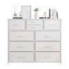 LUMTOK 10-Drawer Dresser, Fabric Storage Dressers Drawers for Bedroom, Hallway,