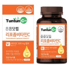 Tuntun.com 리포좀 비타민C (3개월분) 프리미엄 리포좀 제형 기술 비타민C / 1200 mg x 90 정 Liposome Vitamin C (3-month supply) Premium Liposome Formulation Technology Vitamin C / 1200 mg x 90 Tablets