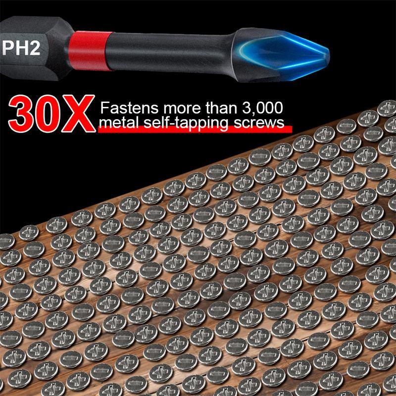 Gifts for Men,SUSUMU Magnetic Impact Phillips Drill Bit Set, 1/4