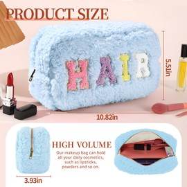 oyhqes 2Pcs Preppy Makeup Organizer Bag Set, hair,face, Skin,stuff