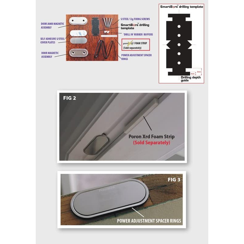 Precision Lock PLS 24 PRO Extra Heavy Duty Concealed Magnetic