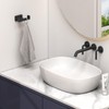 Angle Simple Double Towel Hook Matte Black, Stainless Steel Bathroom
