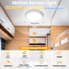 SunRider 2-Pack Rechargeable Motion Sensor LED Ceiling Light with Remote,