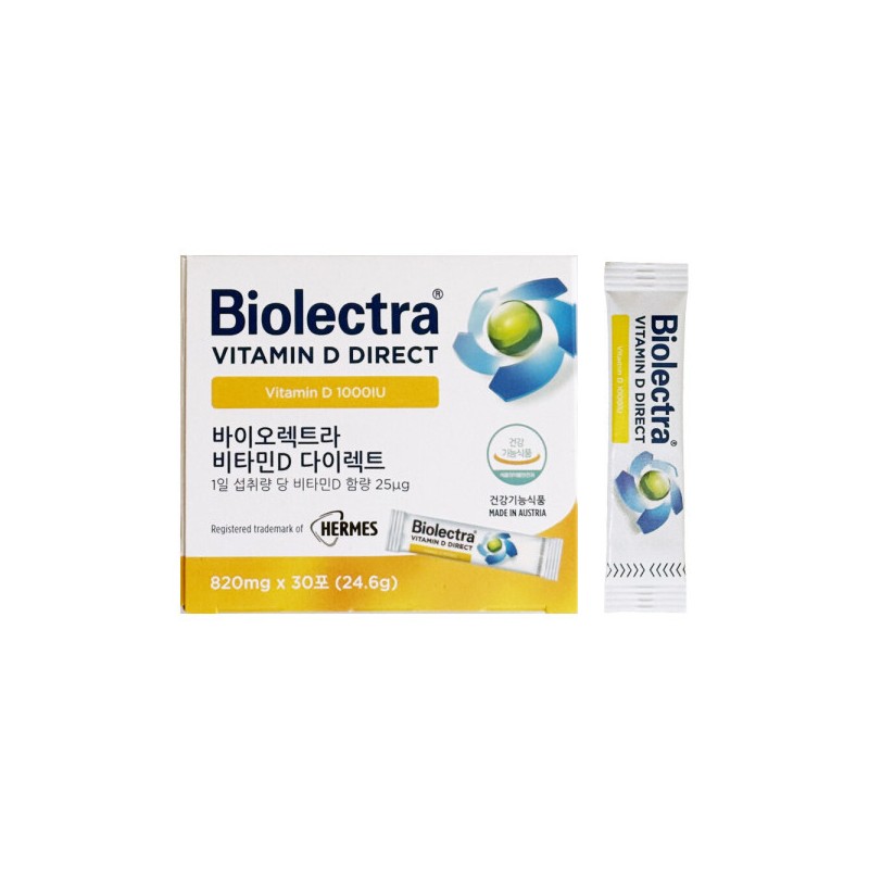 HairMess 바이오렉트라 비타민D 다이렉트 820mg x 30포 1개 / 써클
