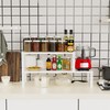 Jojocross Expandable Stackable Spice Rack Organizer for Kitchen Cabinet,Adjustable Counter