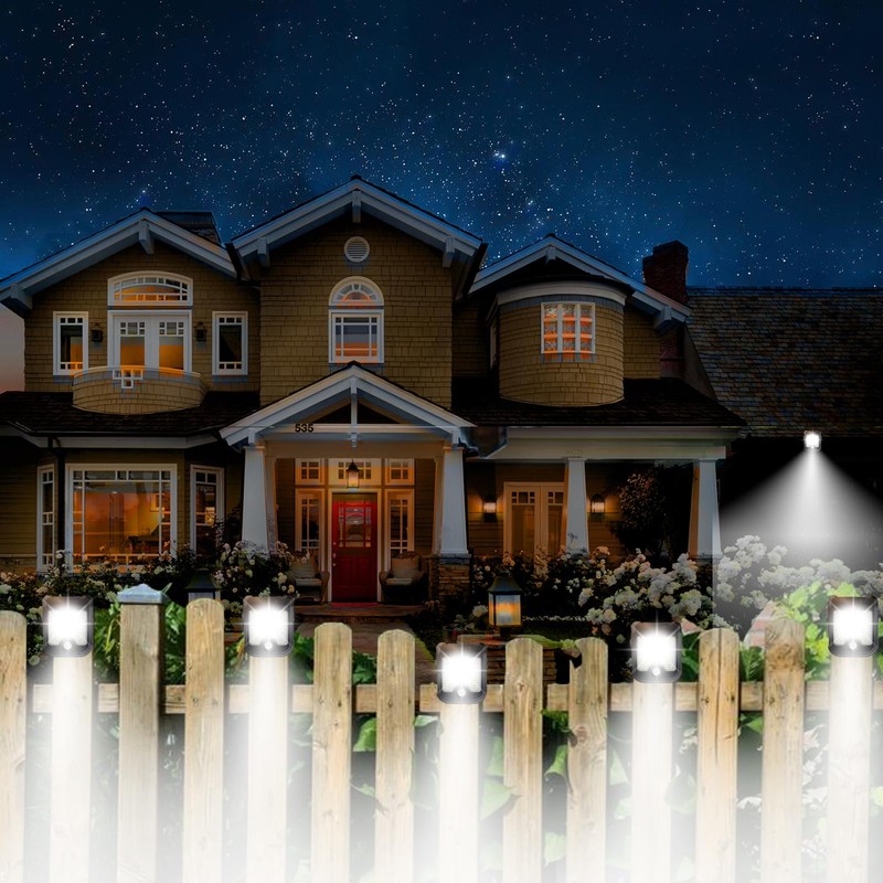 Clip on Solar Lights Outdoor, Mini Clip on Fence Solar
