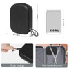 Bukere Travel Sunglasses Organizer Case, PU Leather Adjustable Slots for