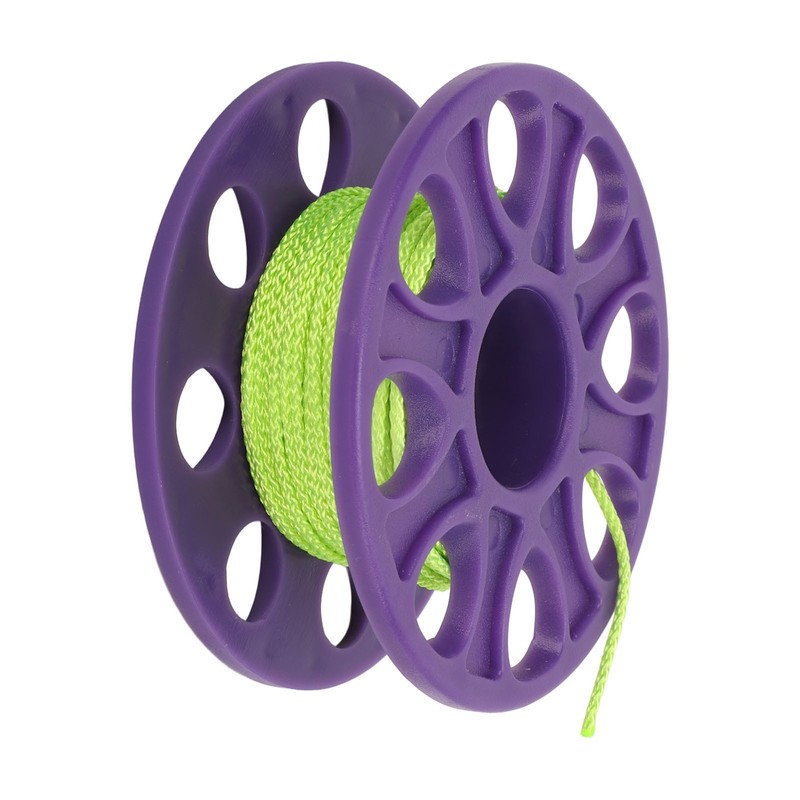 18M Diving Finger Reel Plastic Fluorescent Green Wire Scuba Dive