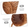 CIYODO 2pcs Woven Storage Basket Wall Hanging Fruit Basket for