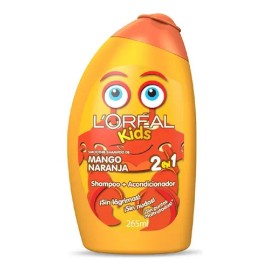 Shampoo 2 En 1 Smoothie Mango Naranja Loréal Kids 265ml                                                                                               