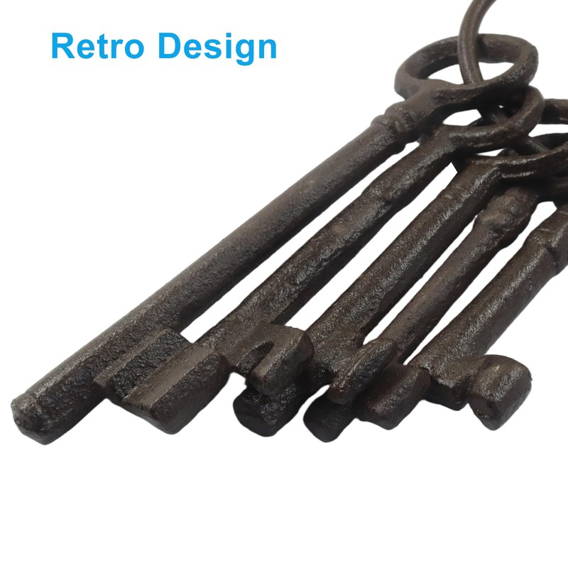 Aoserge Vintage Cast Iron Skeleton Key Set