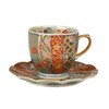 Kuro Hayashi Kiln 009376C760 Gold Twisted Ground Pattern Coffee Bowl