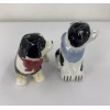 Cracker Barrel Mini Christmas Dog Salt & Pepper Shaker Set