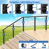 PLANTOP 10 Pack 1/8" Swageless Cable Railing Kit, T316 Stainless