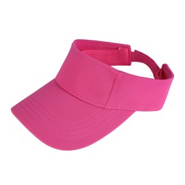 LONTG Kids Sun Visor Cap Toddler Adjustable Baseball Cap Wide Brim Sun Protection Hat Children Summer Beach Cap Sports Leisure Cap Outdoor Travel Cotton Sun Hat for Boys Girls 1-8 Years Old Rose Red