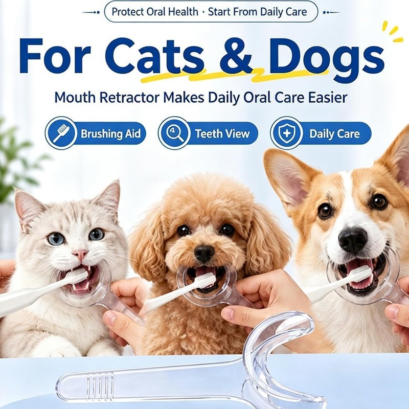 YERFFZE 2 Pack Tooth Brushing Helper for Dogs Cats, Pet