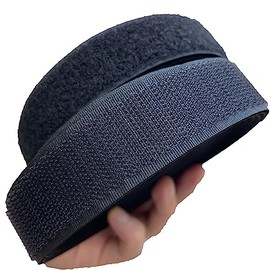 Hook and Loop Sewing Fasteners Non Adhesive Interlocking Tape Holding for Fabrics Leather Clothes Crafting Replace Broke Zipper and Snaps (1 inch)