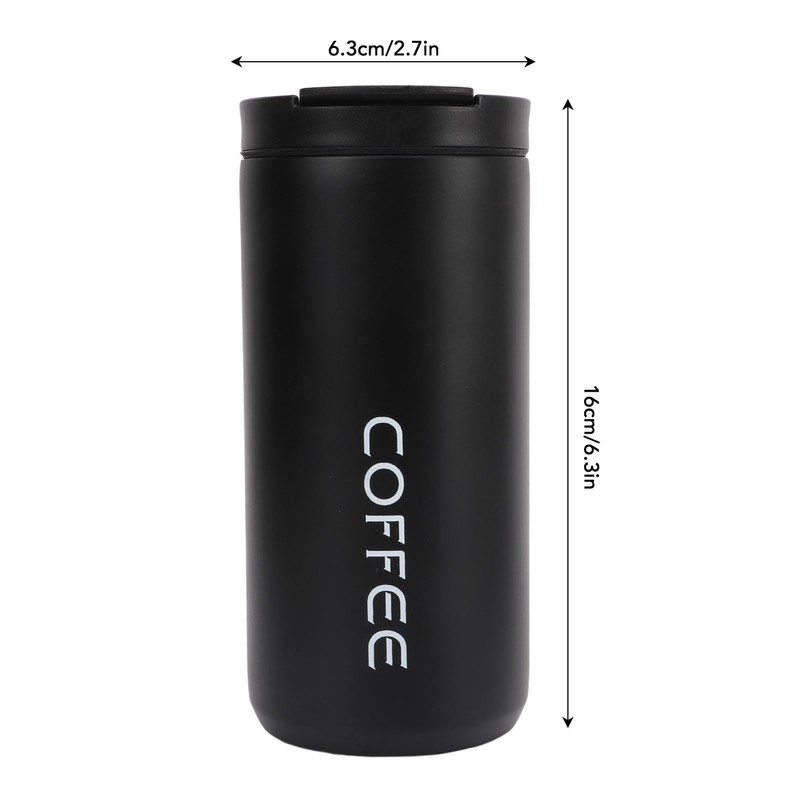 Coffee Cup 400ml Vacuum Stainless Steel Simple Stylish Portable Insulated